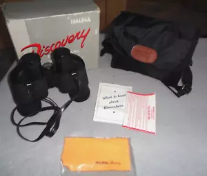 Halina Discovery Binoculars 8x40 WA/FF Lens Caps Instructions Soft Case & Boxed - Picture 1 of 8