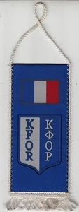 FANION ""K.F.OR / K.O.O.P"" (KOSOVO) (18.5 X 8) - Picture 1 of 2