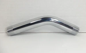 Metal Chrome Shower Arm Only 6 inch, Wall Mounted Extension - No Flange - Picture 1 of 3