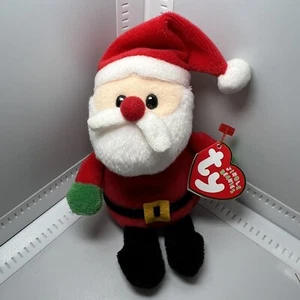 TY Jingle Beanie Baby 2008 SANTAPlush Stuffed Christmas Ornament Toy - Picture 1 of 4