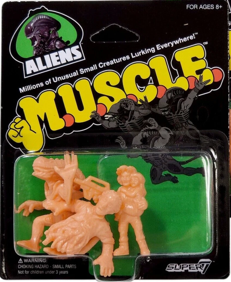 NUEVO Super 7 Aliens M.U.S.C.L.E. Figuras Wave 1 Pack A - Ripley & Newt, Bishop Foto 1 de 1