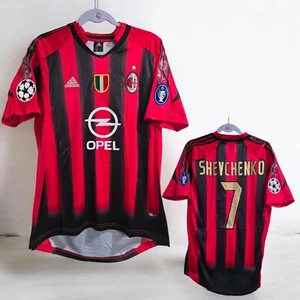 AC MILAN HOME ITALY 04/05 - RETRO - SOCCER - RED - SHEVCHENKO # 7 - XL (USA-LAR) - Picture 1 of 15
