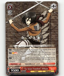 Weiss Schwarz - "To Seize Freedom" Mikasa - Attack on Titan Vol. 2 - Picture 1 of 1