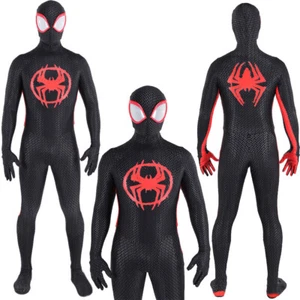 Miles Morales Spider-Man Overall über den Spider-Verse Cosplay Anzug Halloween - Bild 1 von 16