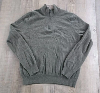 Suéter Saks Fifth Avenue Para Hombre 100% Cachemira 1/4 Cremallera Talla XXL Verde Usado en Excelente Condición Foto 1 de 4
