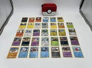 Lot Of 34 Pokemon Cards With Carrying Case - Picture 1 of 9