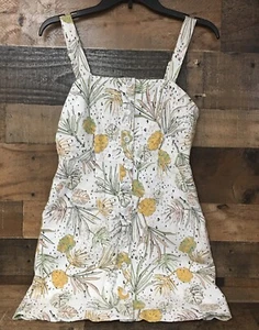 MINKPINK Dress Women XS Sundress Linen Blend Pockets Beach Cottage Coastal Fairy - Picture 1 of 7