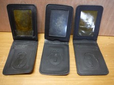 Genuine Police Warrant Card Holder Leather Wallet (J3)