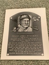 1970s Dave Bancroft Brooklyn Dodgers Baseball Hall of Fame Promotional Photo 