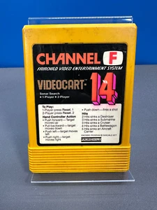 FAIRCHILD CHANNEL F GAME 14 VIDEOCART-14 SONAR SEARCH #14 - Picture 1 of 3