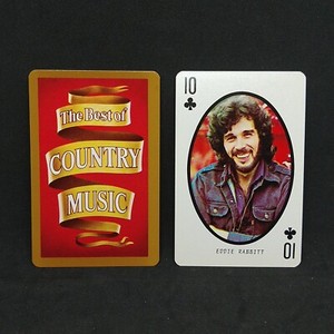 1978 Best of Country Music single swap playing card Eddie Rabbitt 10 of clubs