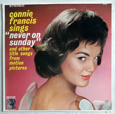 Connie Francis Sings Never On Sunday Motion Picture Songs Vinyl LP Record Album - Image 1 of 4
