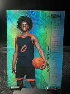 2022- SCOOT HENDERSON✨AQUA PARALLEL✨Skybox Metal Universe Trail Blazers UD 122🔥