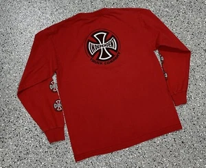 Vintage NHS INDEPENDENT TRUCK COMPANY Classic Logo LS Shirt Skateboarding Mens S - Picture 1 of 14