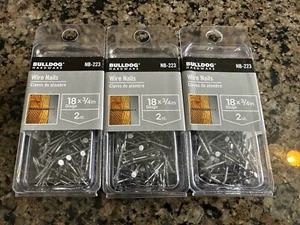 Bulldog Hardware NB-223 Wire Nails 18 Gauge X 3/4” 2 Ounces - Picture 1 of 2