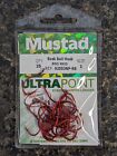 Mustad Ultra Point 92553NPRB-01 - Size 1 - Red Octopus Beak Bait Hooks