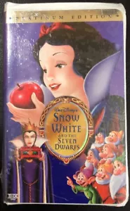 Snow White And The Seven Dwarfs Disney Platinum Edition VHS 2001 FACTORY SEALED - Foto 1 di 2