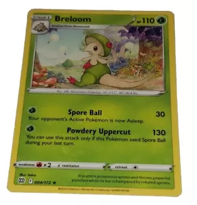 Juego de cartas coleccionables Pokémon Brilliant Stars Breloom 004/172 JCC - Imagen 1 de 10