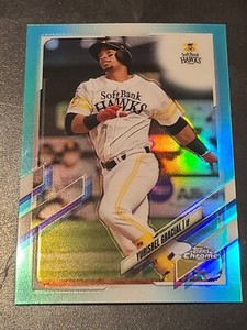 2021 Topps Chrome Japanese NPB Teal Refractor /199 Yurisbel Gracial Hawks 10