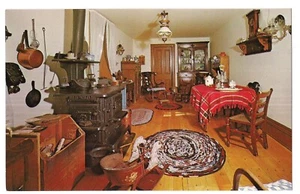 Pioneer Kitchen BEEHIVE HOUSE Mormon Young Salt Lake City Utah Postcard UT 1962 - Picture 1 of 2