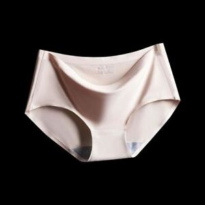 Women's Viscose Fiber Seamless Underwear Sexy Mid-Waist Plus-sized Summer