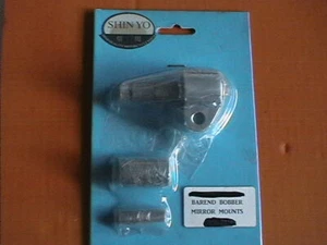 CUSTOM BOBBER MOTORCYCLE BAR END MIRROR MOUNT CHROME FOR 10mm MIRROR 3 INSERTS - Picture 1 of 3