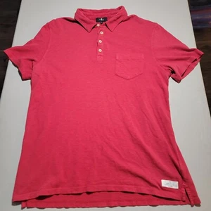 Poloshirt Herren 7 For All Mankind dunkelrot 100% Baumwolle - Bild 1 von 11