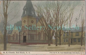 Red Hook NY - IGLESIA EPISCOPAL METODISTA - Postal Condado de Dutchess - Imagen 1 de 2