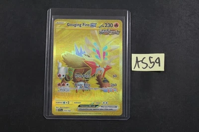 Pokemon Tcg Gouging Fire ex 214/162 Sv05: Temporal Forces Holo NM (AS 59 - Image 1 of 2