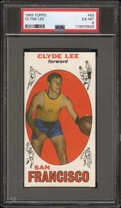 1969 TOPPS BASKETBALL #93 CLYDE LEE, PSA 6 EX-MT (S.F. WARRIORS) ROOKIE CARD - Picture 1 of 2