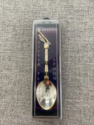 Watsons Vintage Silver Plated Spoon New Orleans Collectible Rare Trumpet - Image 1 of 3