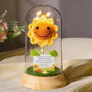 Gehäkelte Sonnenblumengeschenke für Frauen, Geburtstagsgeschenke von Tochter Positive Emot... - Bild 1 von 8