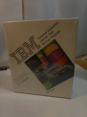 1991 IBM Personal Internal Tape Backup Program Sealed 3.5 Diskette OS/2 Version - Image 1 of 4