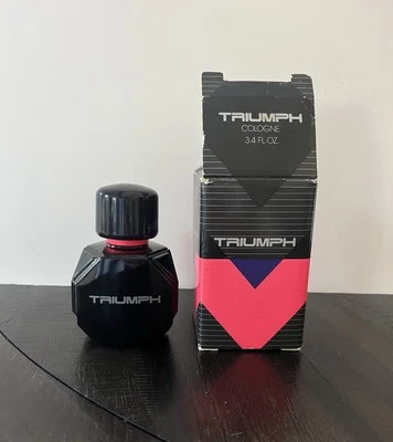 Avon TRIUMPH Colonia SPLASH 3.4 VINTAGE 1992 Caja Botella Negra Foto 1 de 3