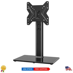 Versatile Supporto TV Girevole per TV da 19-43 Pollici, Perno 90° con Base in Vetro Temperato - Foto 1 di 11