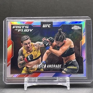 Jessica Andrade 2025 Topps Chrome UFC Fists Of Fury Refactor #FOF-11 Strawweight - Picture 1 of 2