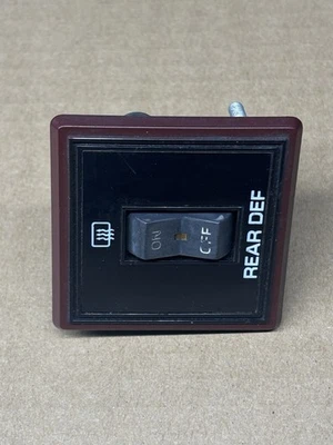 1978-1988 Oldsmobile Cutlass 442 Supreme Rear Defrost Switch And Bezel G Body ✅ - Image 1 of 2