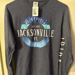 The Official Standard Jacksonville Florida FL T-Shirt Est 1832 Long Sleeve Small - Picture 1 of 6
