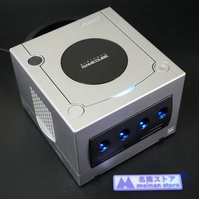Nintendo GameCube Silver Console NTSC U-C/J Region Switch & Blue LED MOD JAPAN - Image 1 of 4