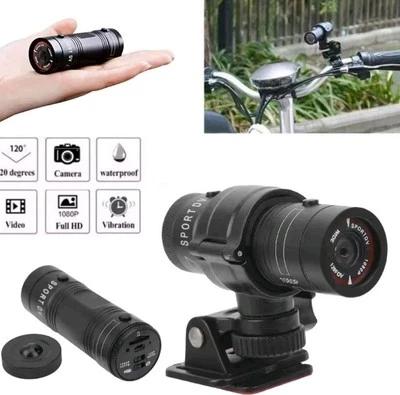 1080P FULL HD Motorcycle Video Recorder Mountain Cycling Helmet Mount DV Cam - Image 1 of 3