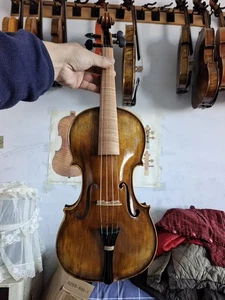 4/4 violin Baroque Model solid Flamed maple back spruce top hand Made A - Picture 1 of 12