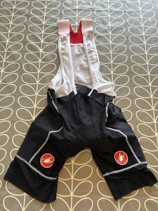 Castelli Rosso Corsa Pro-Fit Cycling Bib Shorts Size Medium Progetto X2 Air Pad - Picture 1 of 4