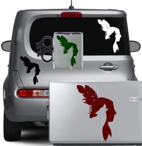 Indian Chief Vinilo Calcomanía Adhesiva Lobo Espíritu Nativo Americano Coche Portátil Teléfono - Imagen 1 de 21