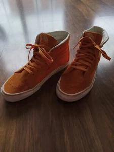 Vans On The Wall, Skateboard Shoes, Orange. Size 8.5, Men's - Picture 1 of 11