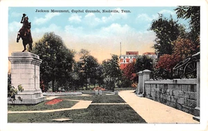 1920's Stonewall Jackson Confederate Monument Nashville TN post card Civil War - Picture 1 of 2