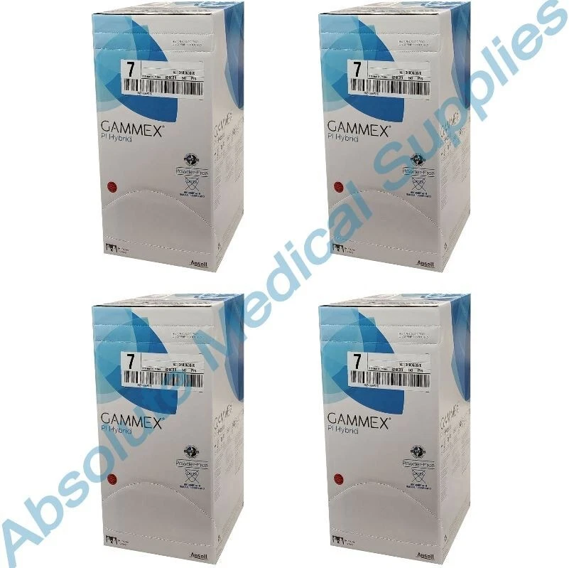 *200-Pairs* Ansell Gammex PI Hybrid PF Surgical Size-7.0 Gloves 340063070