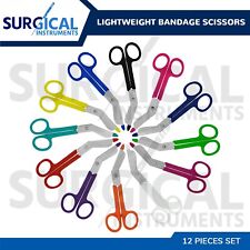 12 Pcs Lightweight Colored Bandage Scissors Nurse Surgical Medical Holiday Gift