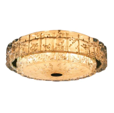 Impresionante lámpara gigante de latón de lujo Doria Crystal Flushmount 48 tubos de vidrio Ø Foto 1 de 4