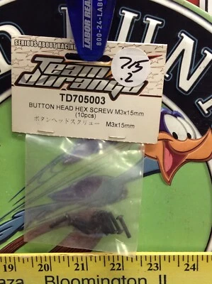 Team Durango TD705003: Button Head Hex Screw m3x15mm NewInPack 🇺🇸Shipped - Image 1 of 2