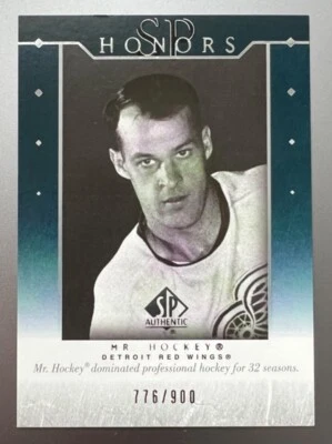 2003-04 SP Authentic SP Honors #H4 Gordie Howe RARE! /900 - Image 1 of 2